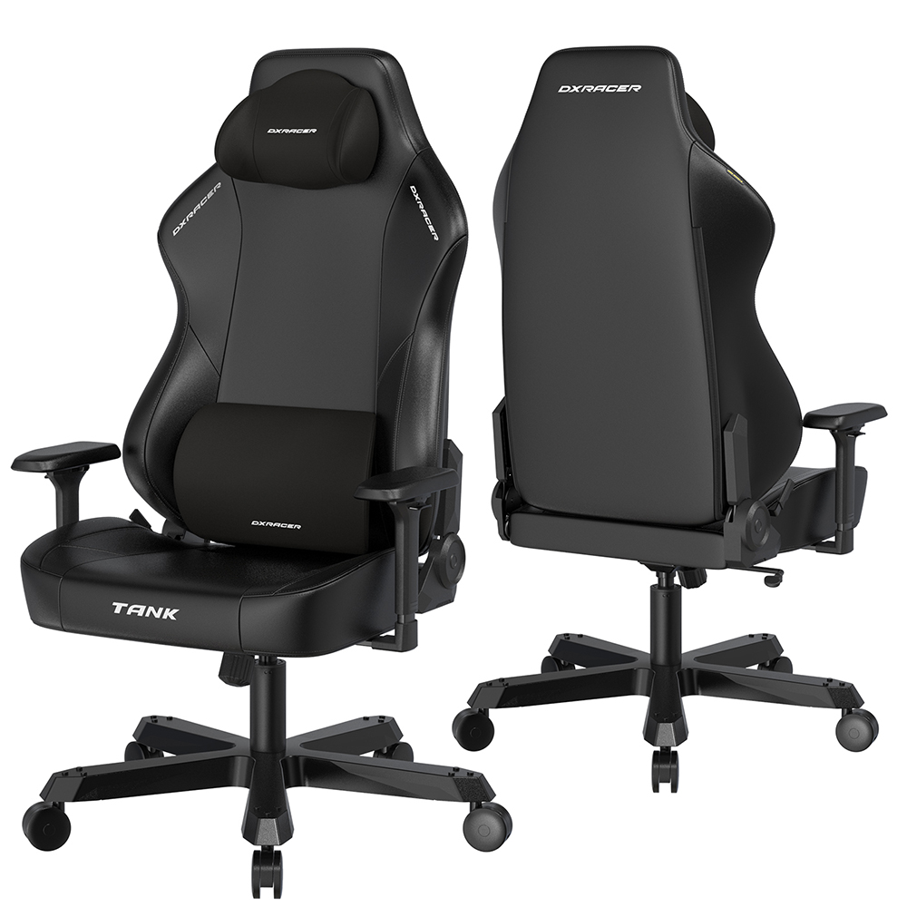 DXRACER TANK泰坦級 電競賽車椅 (黑色/皮面)