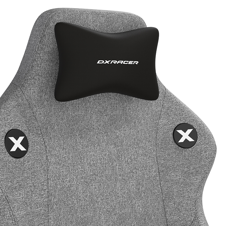 DXRACER 利刃豪華款 電競賽車椅(6D扶手/布面灰色)