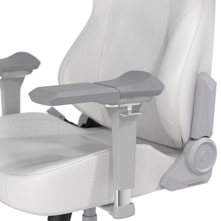 DXRACER 利刃豪華款 電競賽車椅(6D扶手/皮面白色)