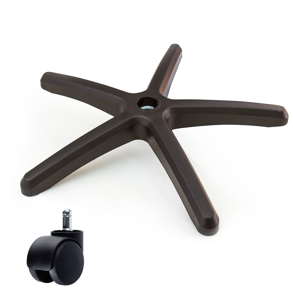 電腦椅專用 五星塑膠腳座 (直徑70cm/PP滑輪)BASE-001LL