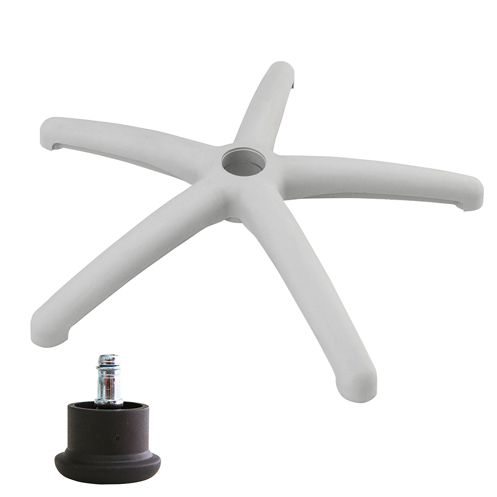 電腦椅專用 五星尼龍腳座 (直徑60cm/固定輪)BASE-010SS