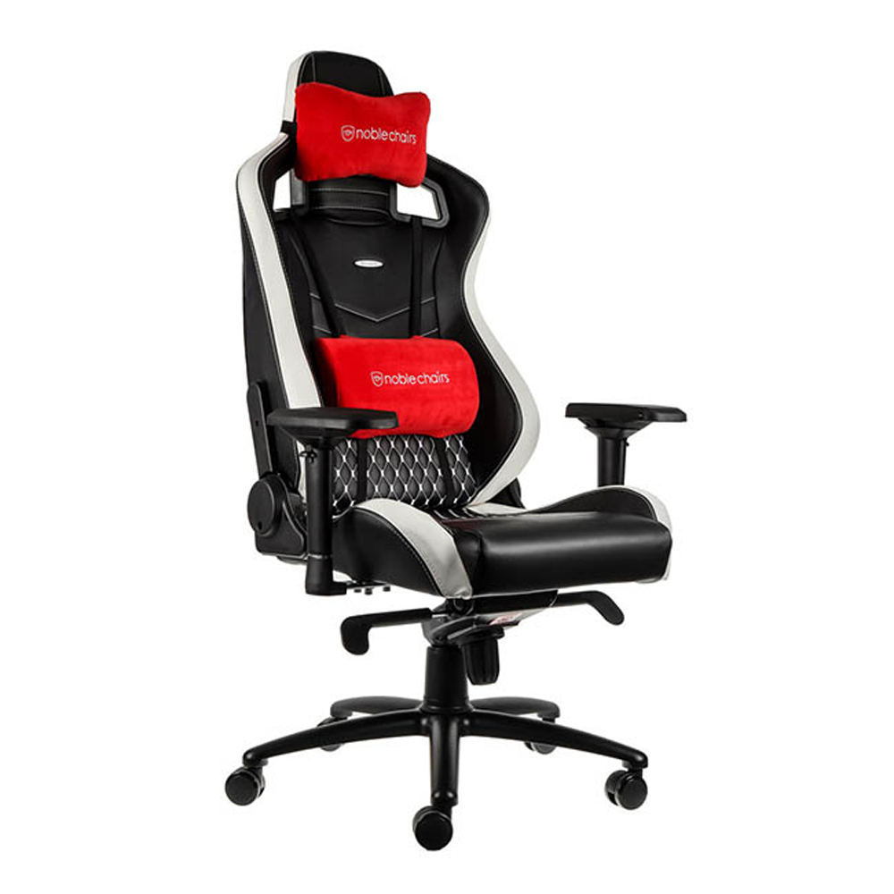 ※售完 Noblechairs 皇家 電競賽車椅(真牛皮-黑紅白) EPIC-006