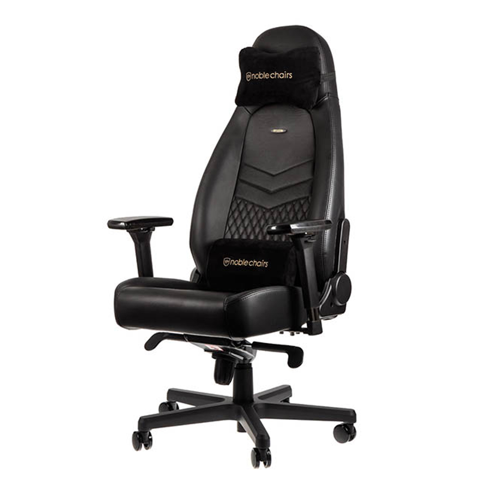 ※售完 Noblechairs 皇家 電競賽車椅(真牛皮-黑色) ICON-004