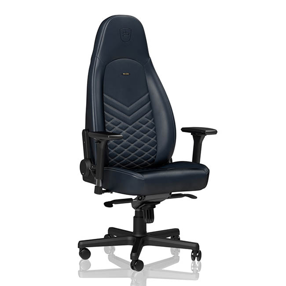※售完 Noblechairs 皇家 電競賽車椅(真牛皮-午夜藍) ICON-006