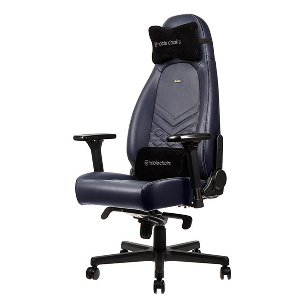 ※售完 Noblechairs 皇家 電競賽車椅(真牛皮-午夜藍) ICON-006