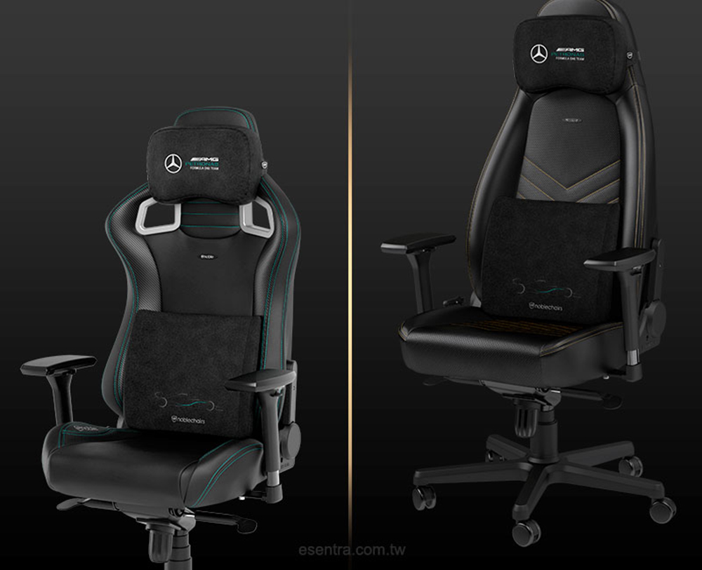 ※售完 Noblechairs 皇家賽車椅 專用頭枕+腰靠組 Pillow AMG (賓士聯名款)