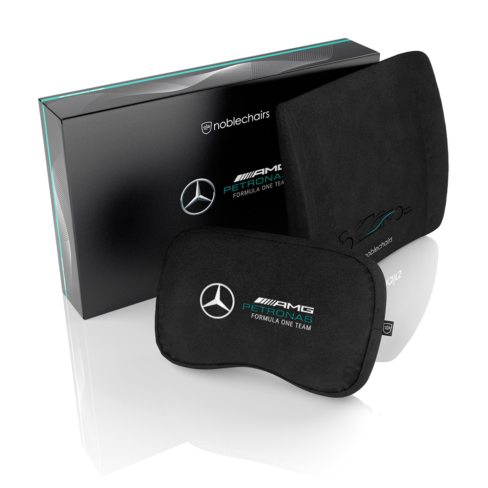 ※售完 Noblechairs 皇家賽車椅 專用頭枕+腰靠組 Pillow AMG (賓士聯名款)